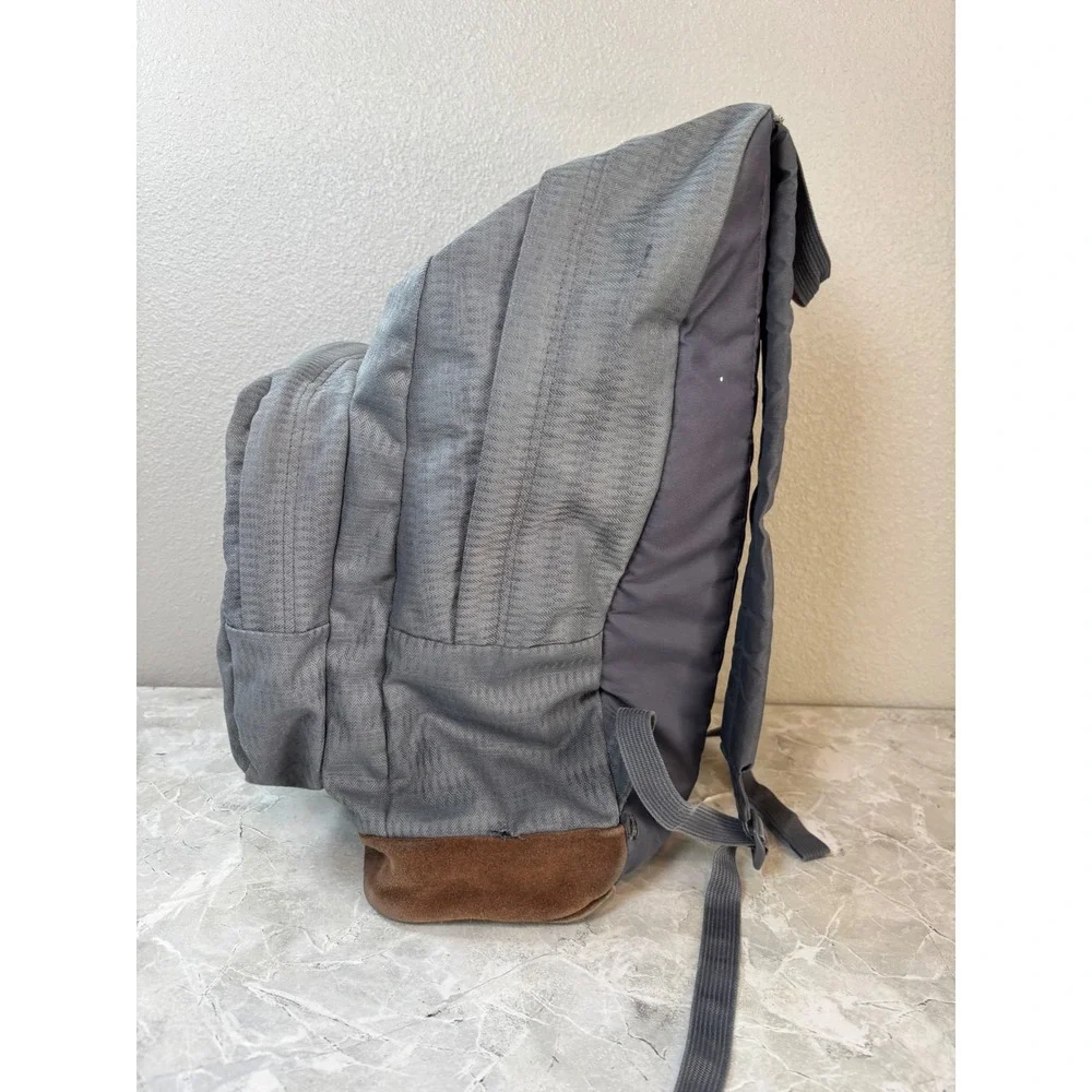 Jansport Right Pack Expressions Grey Chevron Backpack Leather Bottom JS00TZR6